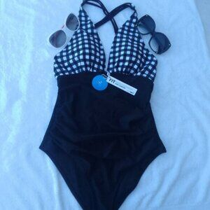 Bundle matching sunglasses&well-designed cool swimming suit brand new w tag